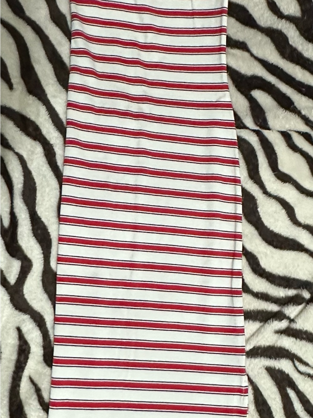 Universal Thread Red and White Striped Maxi Dress
